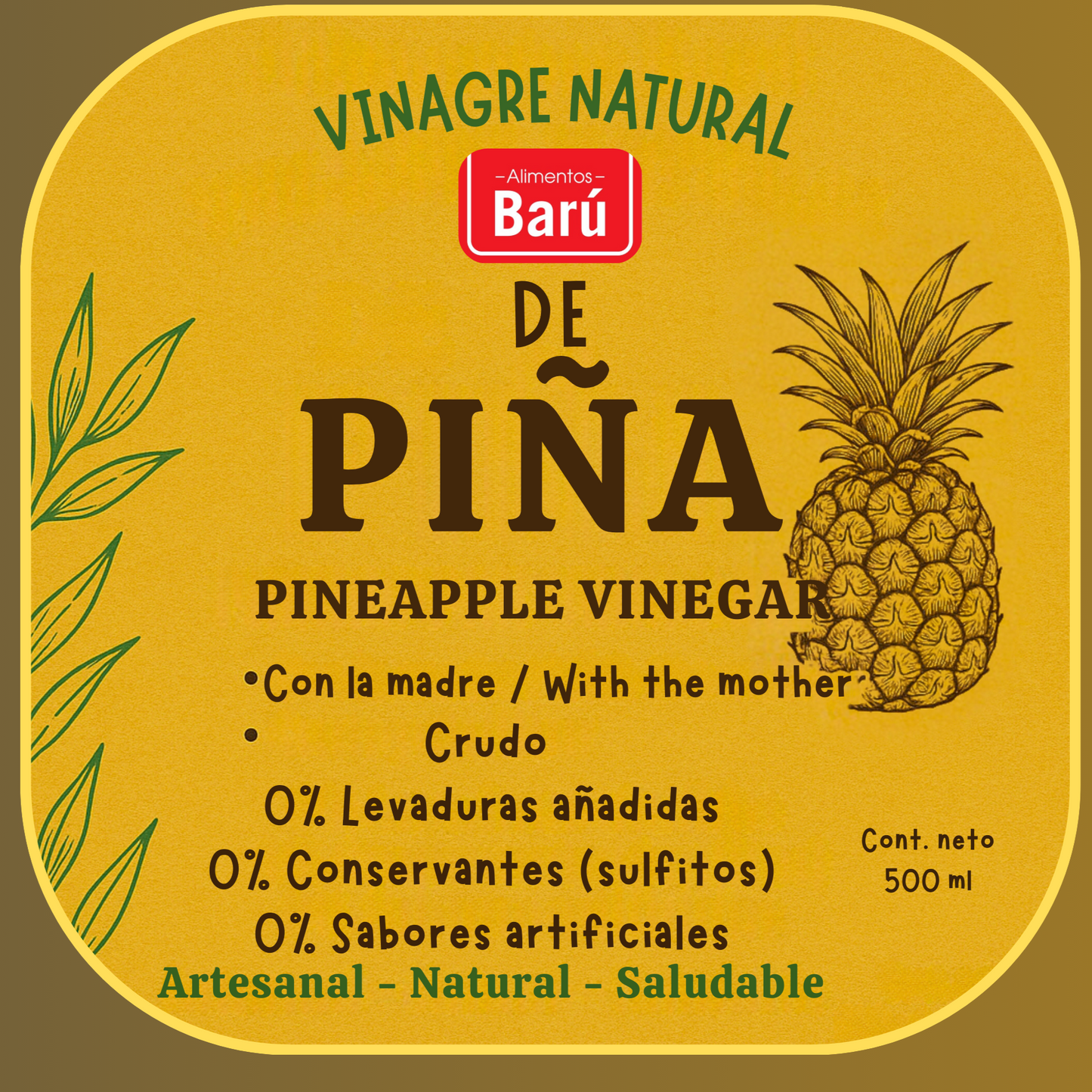 Vinagre 100% De Piña
